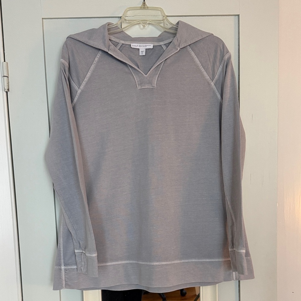 Pure Jill (J Jill) Gray Long Sleeve Hoodie